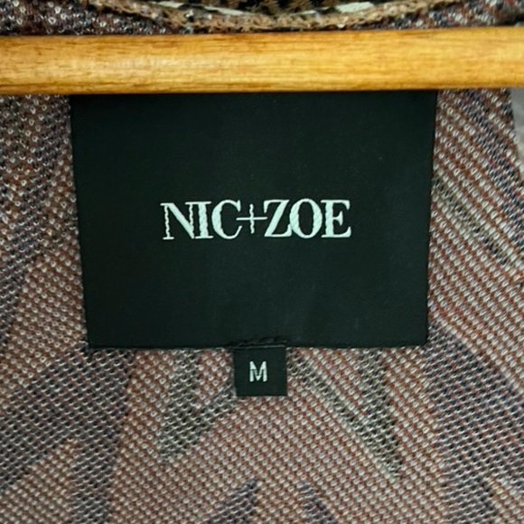 Nic + Zoe Tribal Print Tunic Sweater, sz M - Picture 8 of 9